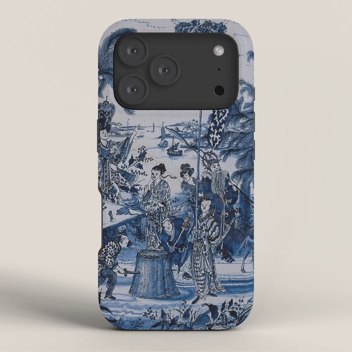 17th Century Delftware Chinoiserie iPhone Case