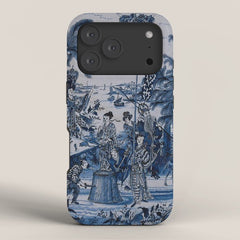 17th Century Delftware Chinoiserie iPhone Case