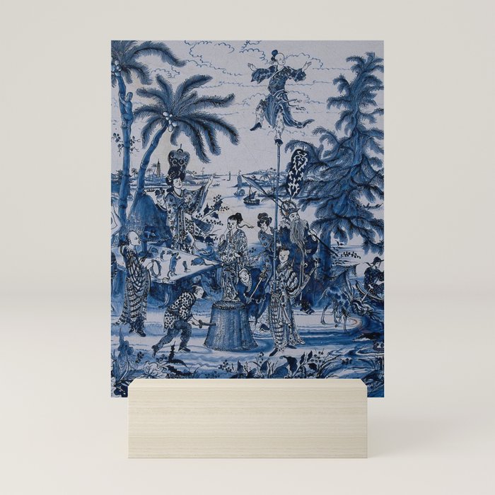 17th Century Delftware Chinoiserie Mini Art Print
