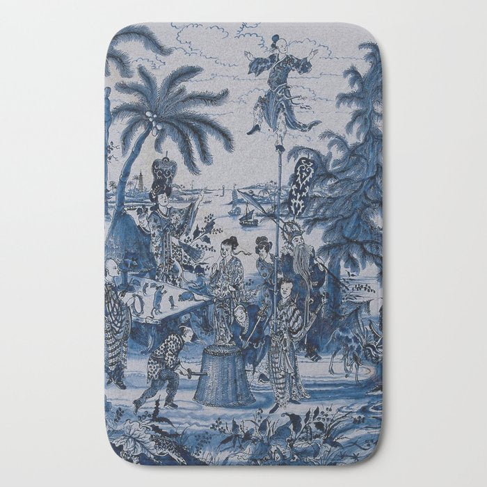 17th Century Delftware Chinoiserie Bath Mat