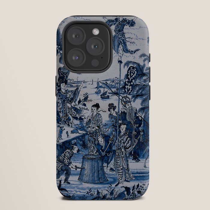 17th Century Delftware Chinoiserie iPhone Case
