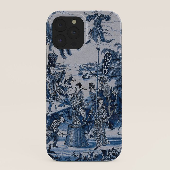 17th Century Delftware Chinoiserie iPhone Case