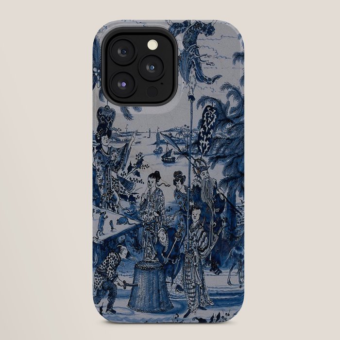17th Century Delftware Chinoiserie iPhone Case
