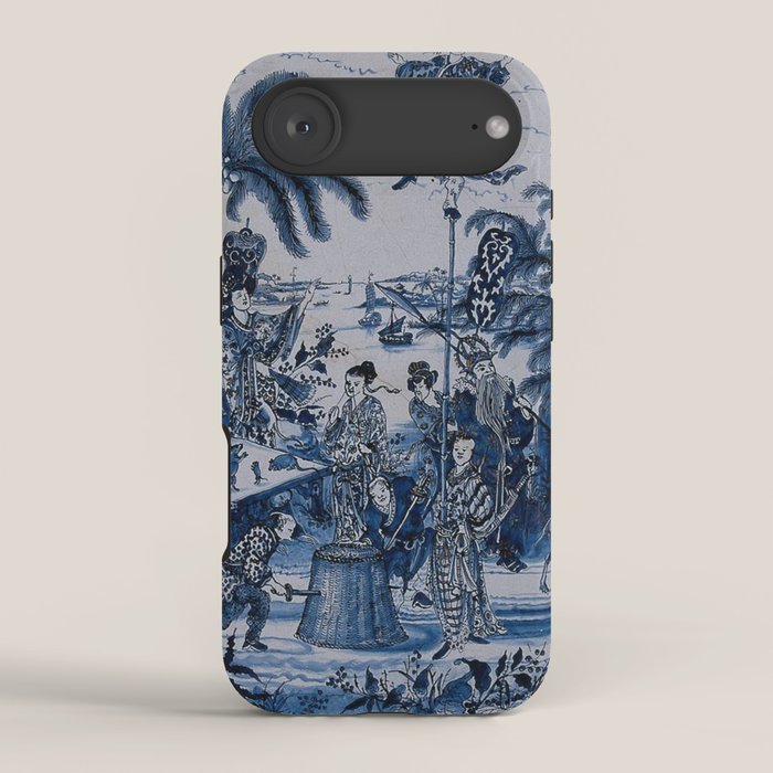 17th Century Delftware Chinoiserie iPhone Case