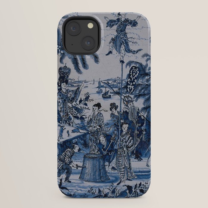 17th Century Delftware Chinoiserie iPhone Case