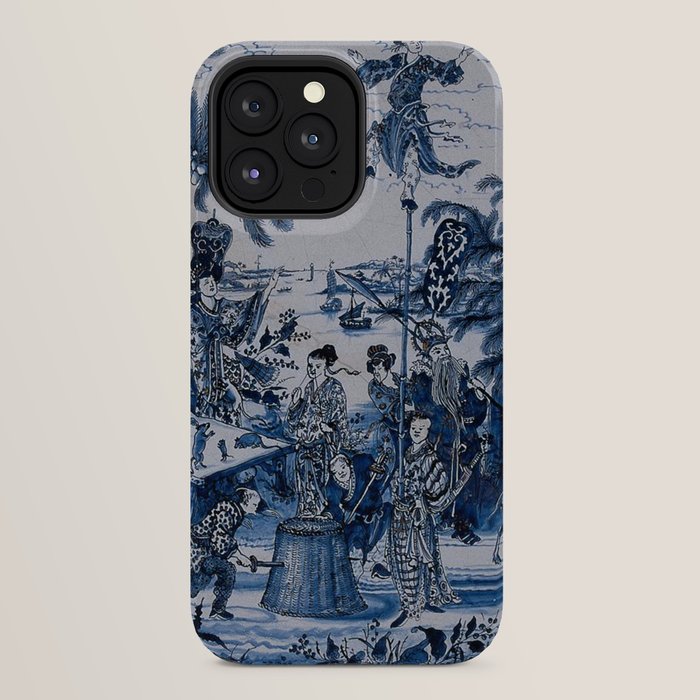 17th Century Delftware Chinoiserie iPhone Case