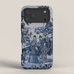 17th Century Delftware Chinoiserie iPhone Case