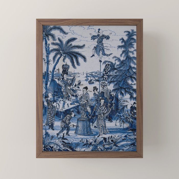 17th Century Delftware Chinoiserie Mini Art Print