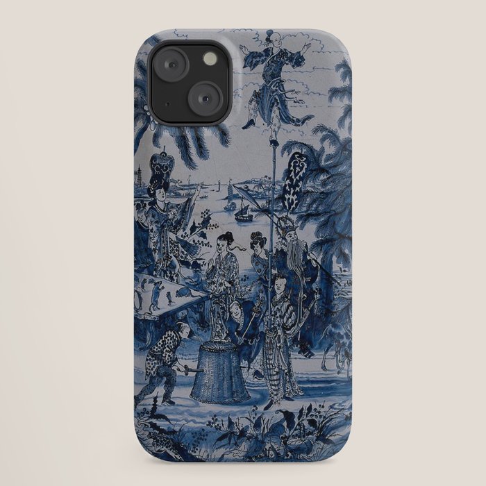 17th Century Delftware Chinoiserie iPhone Case