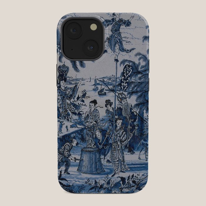 17th Century Delftware Chinoiserie iPhone Case