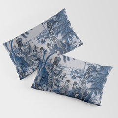 17th Century Delftware Chinoiserie Pillow Sham
