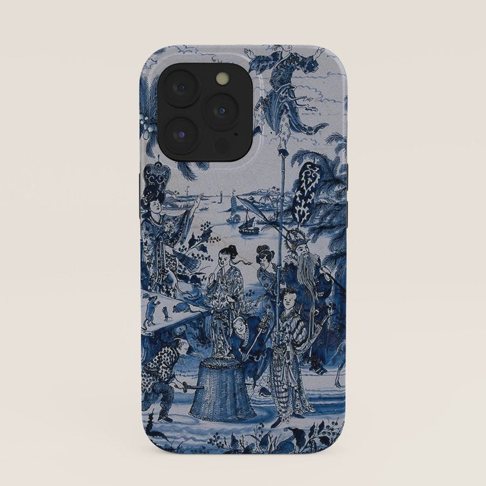 17th Century Delftware Chinoiserie iPhone Case