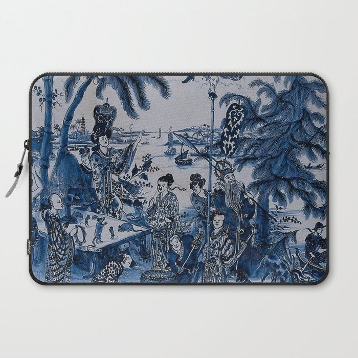 17th Century Delftware Chinoiserie Laptop Sleeve