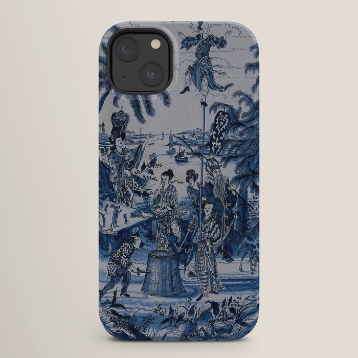 17th Century Delftware Chinoiserie iPhone Case