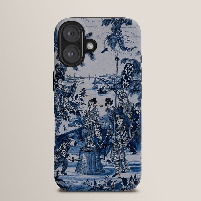 17th Century Delftware Chinoiserie iPhone Case