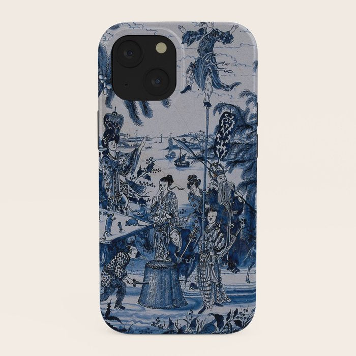 17th Century Delftware Chinoiserie iPhone Case
