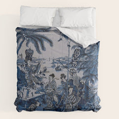 17th Century Delftware Chinoiserie Comforter