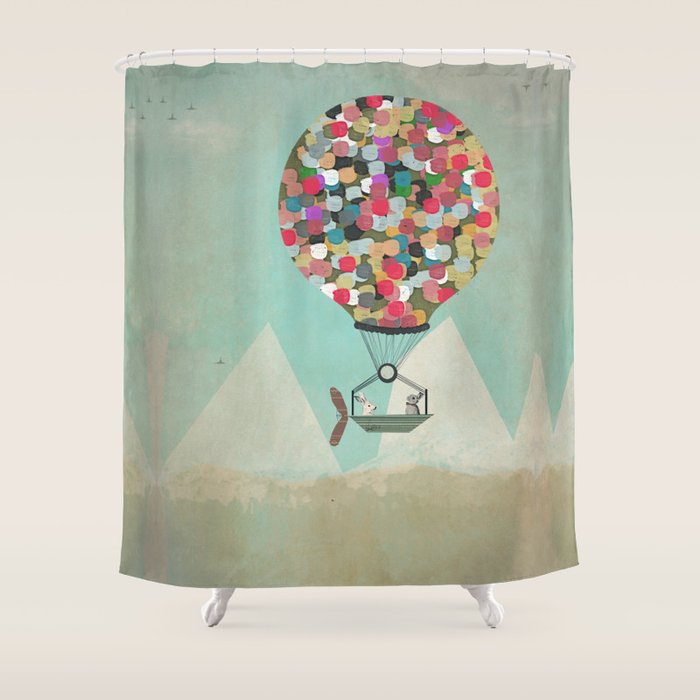 a little adventure Shower Curtain