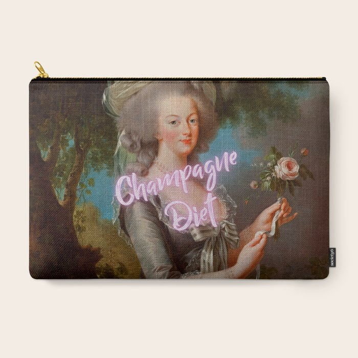 Champagne Diet' Marie Antoinette  Carry All Pouch
