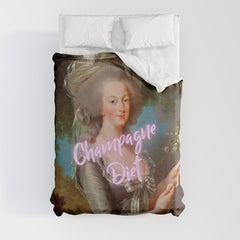 Champagne Diet' Marie Antoinette  Duvet Cover