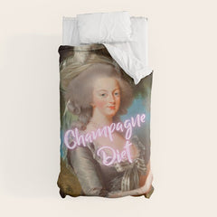 Champagne Diet' Marie Antoinette  Duvet Cover