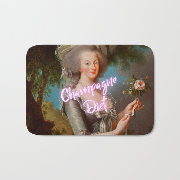 Champagne Diet' Marie Antoinette  Bath Mat