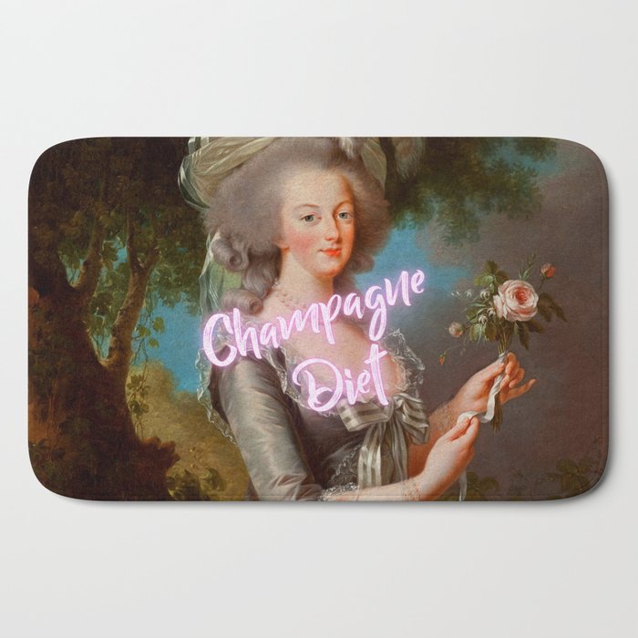 Champagne Diet' Marie Antoinette  Bath Mat