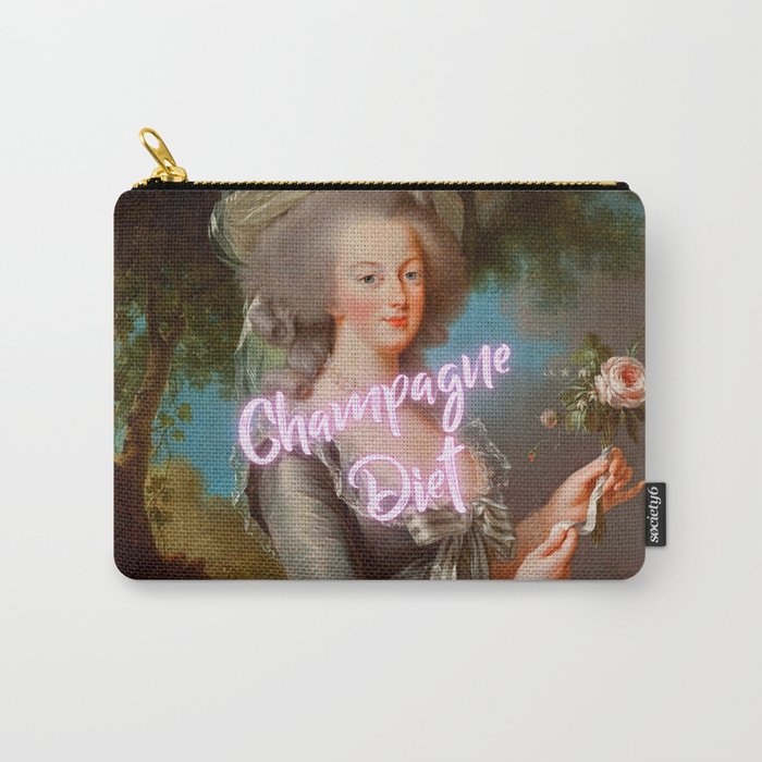 Champagne Diet' Marie Antoinette  Carry All Pouch