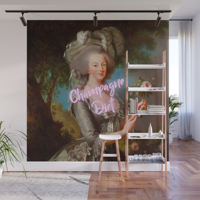 Champagne Diet' Marie Antoinette  Wall Mural