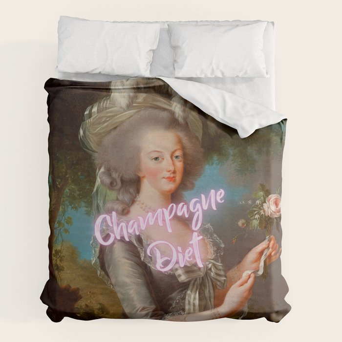 Champagne Diet' Marie Antoinette  Duvet Cover