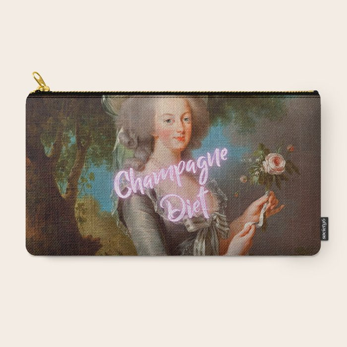 Champagne Diet' Marie Antoinette  Carry All Pouch
