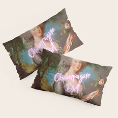 Champagne Diet' Marie Antoinette  Pillow Sham