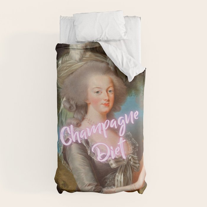 Champagne Diet' Marie Antoinette  Duvet Cover