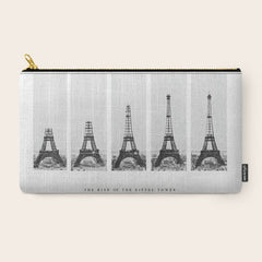 1888-1889 The Rise of the Eiffel Tower Construction Sequence black and white photography Carry All Pouch