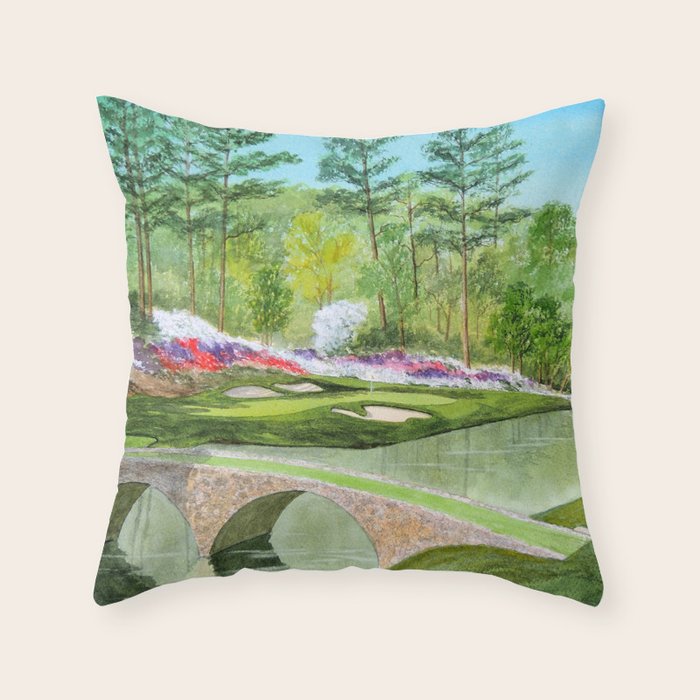 A Georgia Golf Course Throw Pillow