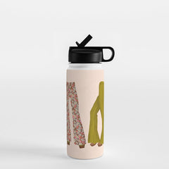 1970s Bellbottom Bliss Retro Fashion Water Bottle