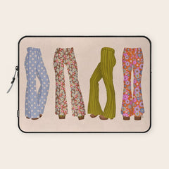 1970s Bellbottom Bliss Retro Fashion Laptop Sleeve