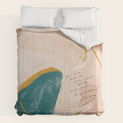 "Transformation: You Are Not Who You Used To Be, And That Is A Beautiful Thing." Comforter