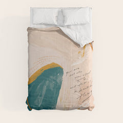 "Transformation: You Are Not Who You Used To Be, And That Is A Beautiful Thing." Comforter