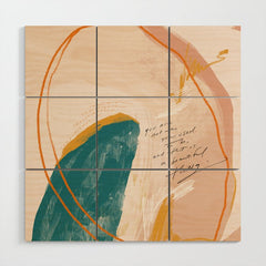 "Transformation: You Are Not Who You Used To Be, And That Is A Beautiful Thing." Wood Wall Art