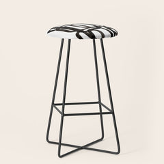 Writing On The Wall' Mid Century Modern Fun Abstract Shapes  Stool