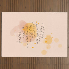 "Right Here, Stories Are Being Written" Outdoor Rug