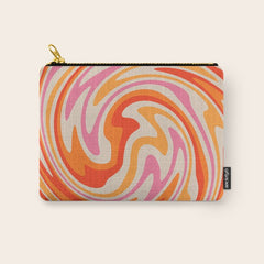 70s Retro Swirl Color Abstract Carry All Pouch