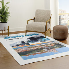 1966 MONACO Grand Prix Racing Poster Rug