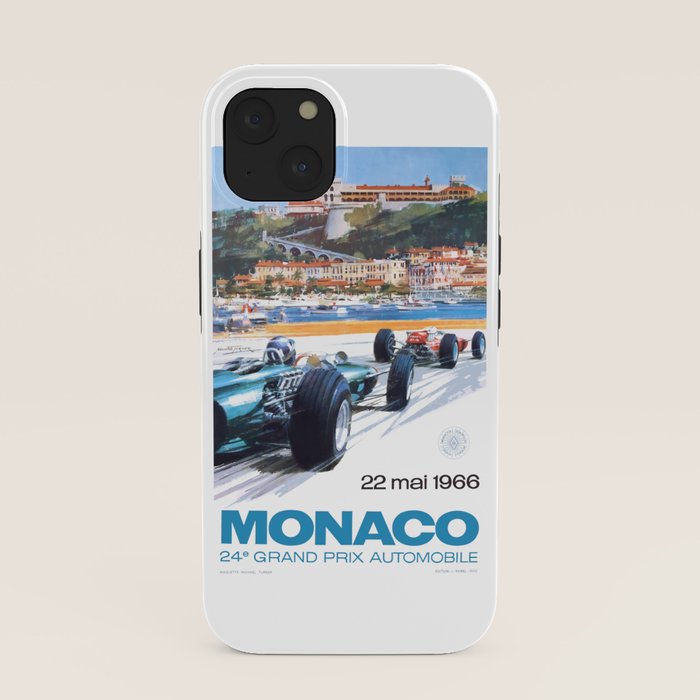 1966 MONACO Grand Prix Racing Poster iPhone Case