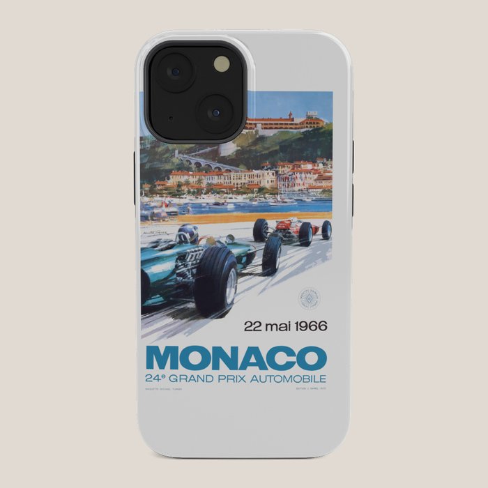 1966 MONACO Grand Prix Racing Poster iPhone Case