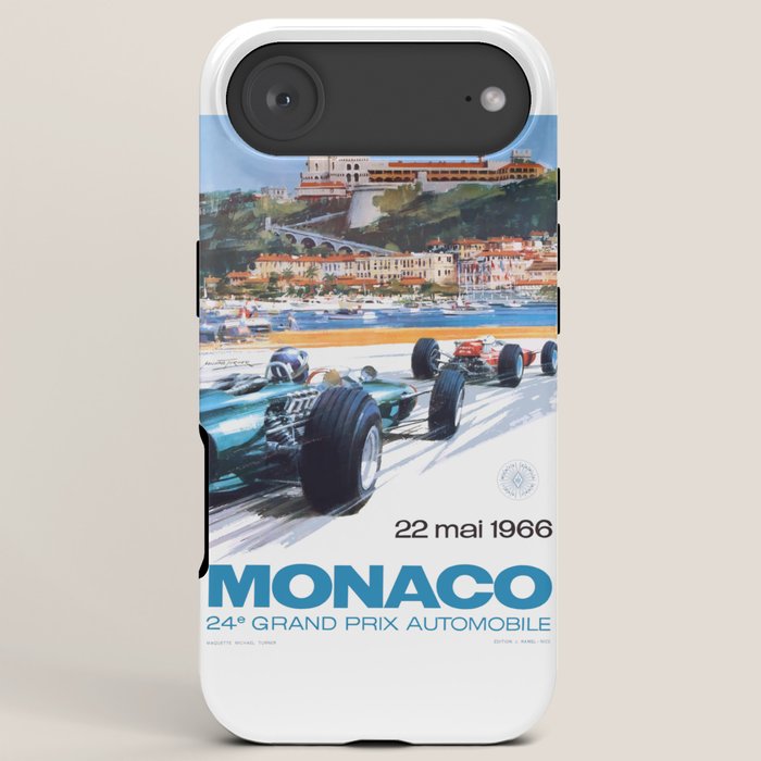 1966 MONACO Grand Prix Racing Poster iPhone Case