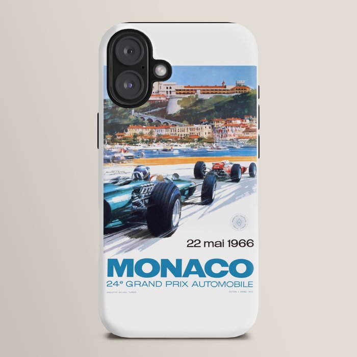 1966 MONACO Grand Prix Racing Poster iPhone Case