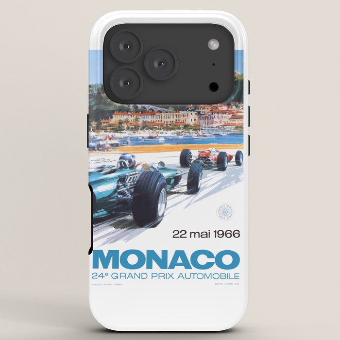 1966 MONACO Grand Prix Racing Poster iPhone Case