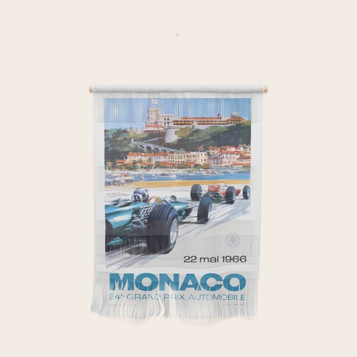 1966 MONACO Grand Prix Racing Poster Wall Hanging